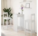 vidaXL Bartisch Weiß Holzwerkstoff Modern Bild 3
