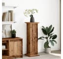 vidaXL Blumenständer Postament mit Stauraum Altholz-Optik Bild 1
