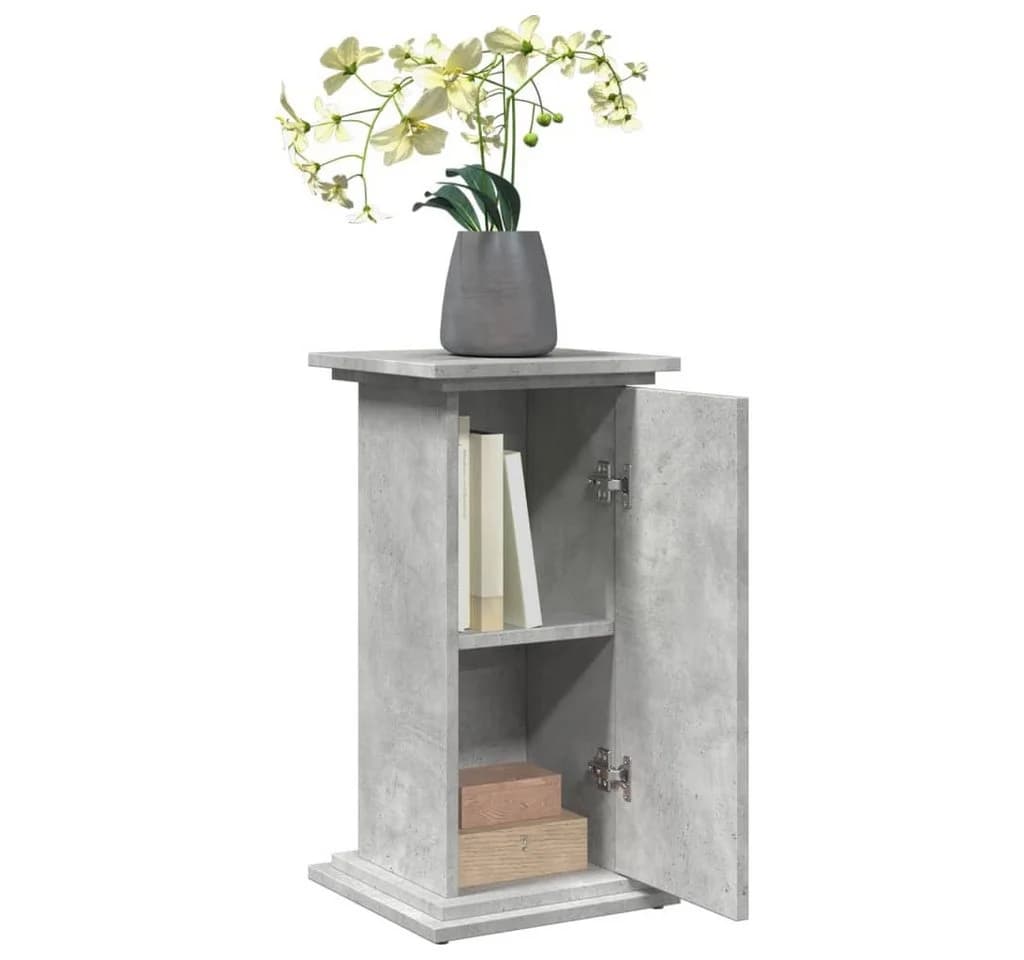 vidaXL Blumenständer Postament mit Stauraum Betongrau - Bild 4