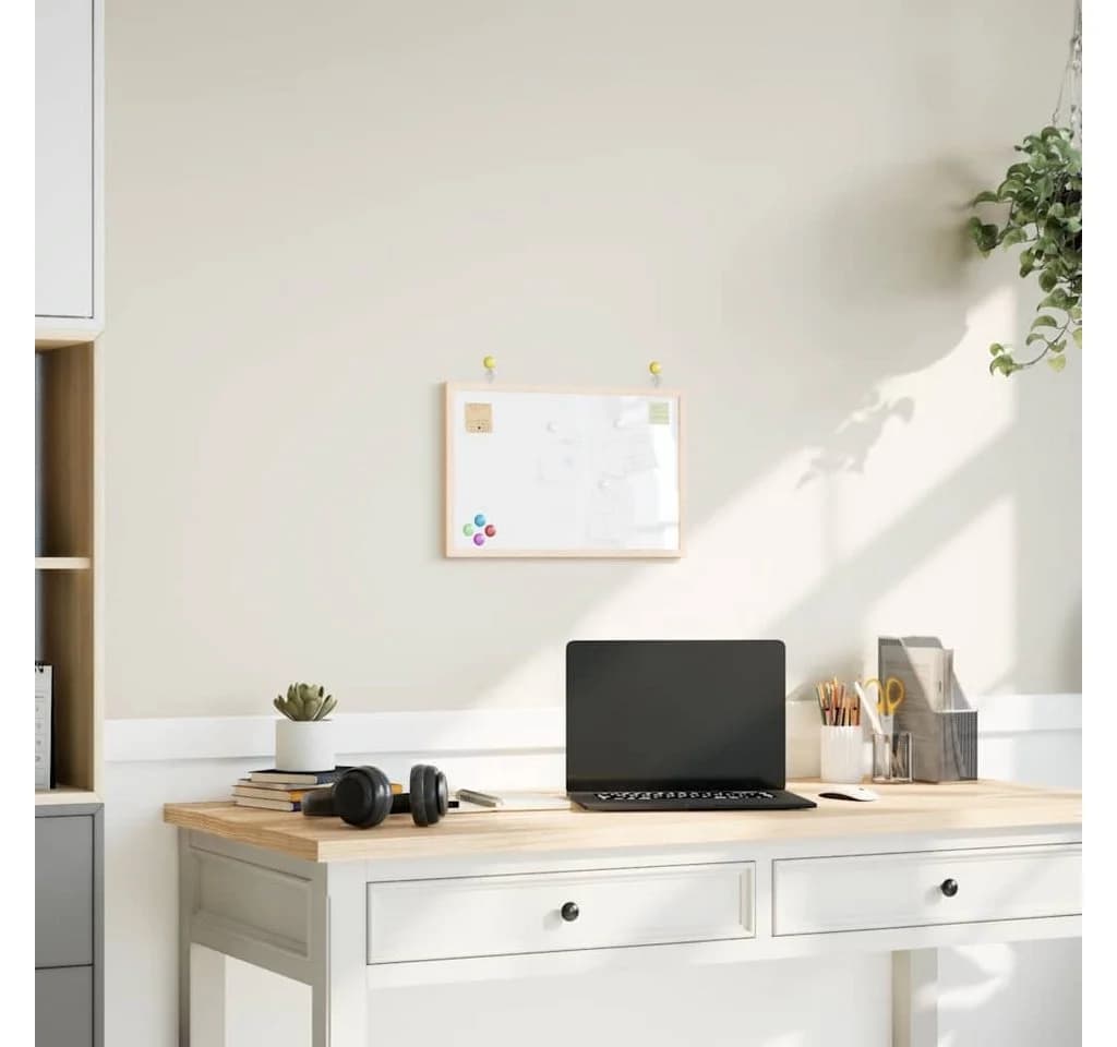vidaXL Magnetisches Whiteboard Kiefernholzrahmen 40x30 cm