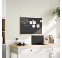 vidaXL Kreidetafel mit Kiefernholzrahmen Schwarz Bild 1