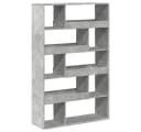 vidaXL Bücherregal Raumteiler Betongrau 10 Fächer Holzwerkstoff Bild 2