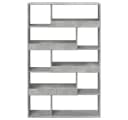 vidaXL Bücherregal Raumteiler Betongrau 10 Fächer Holzwerkstoff Bild 4