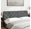 vidaXL Bett Kopfteil-Kissen Dunkelgrau 180 cm Stoff Bild 1