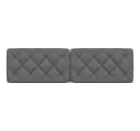 vidaXL Bett Kopfteil-Kissen Dunkelgrau 180 cm Stoff Bild 4