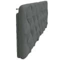 vidaXL Bett Kopfteil-Kissen Dunkelgrau 180 cm Stoff Bild 5