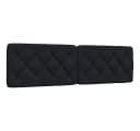 vidaXL Bett Kopfteil-Kissen Schwarz 180 cm Stoff Bild 2