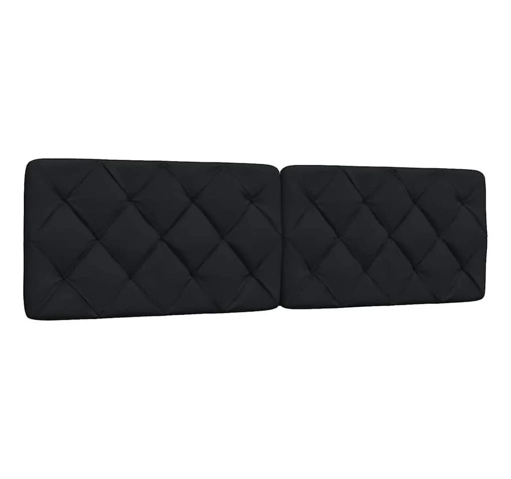 vidaXL Bett Kopfteil-Kissen Schwarz 180 cm Stoff - Bild 2