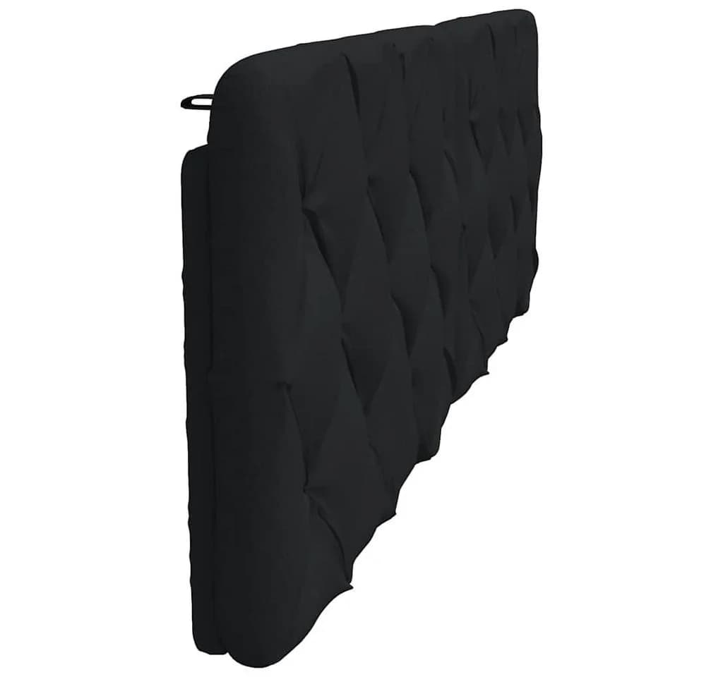 vidaXL Bett Kopfteil-Kissen Schwarz 180 cm Stoff - Bild 5