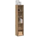 vidaXL CD-Regal 2-tlg. Artisan-Eiche Modern Holzwerkstoff Bild 3
