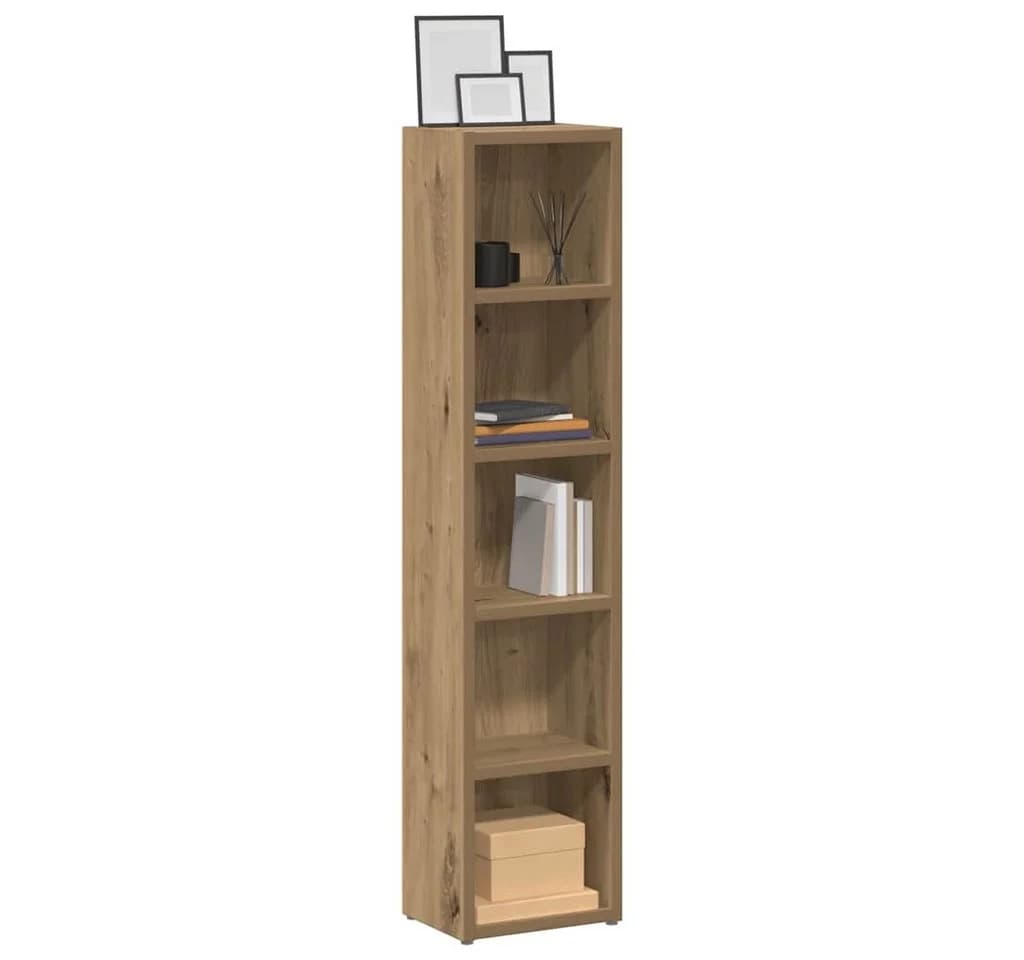 vidaXL CD-Regal 2-tlg. Artisan-Eiche Modern Holzwerkstoff - Bild 3