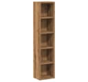 vidaXL CD-Regal 2-tlg. Artisan-Eiche Modern Holzwerkstoff Bild 4