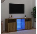 vidaXL TV-Schrank mit RGB-LED Leuchten Artisan-Eiche Modern Bild 1