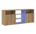 vidaXL TV-Schrank mit RGB-LED Leuchten Artisan-Eiche Modern Bild 2