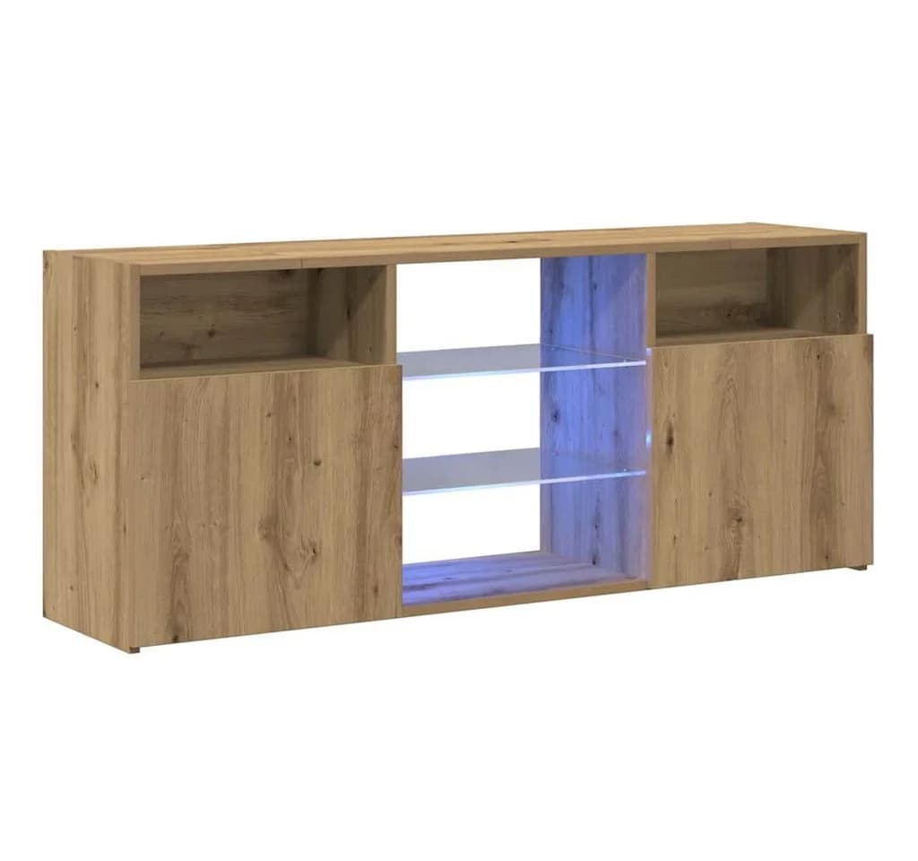 vidaXL TV-Schrank mit RGB-LED Leuchten Artisan-Eiche Modern - Bild 2