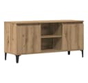 vidaXL TV-Schrank Artisan-Eiche Holzwerkstoff mit Stauraum Bild 2