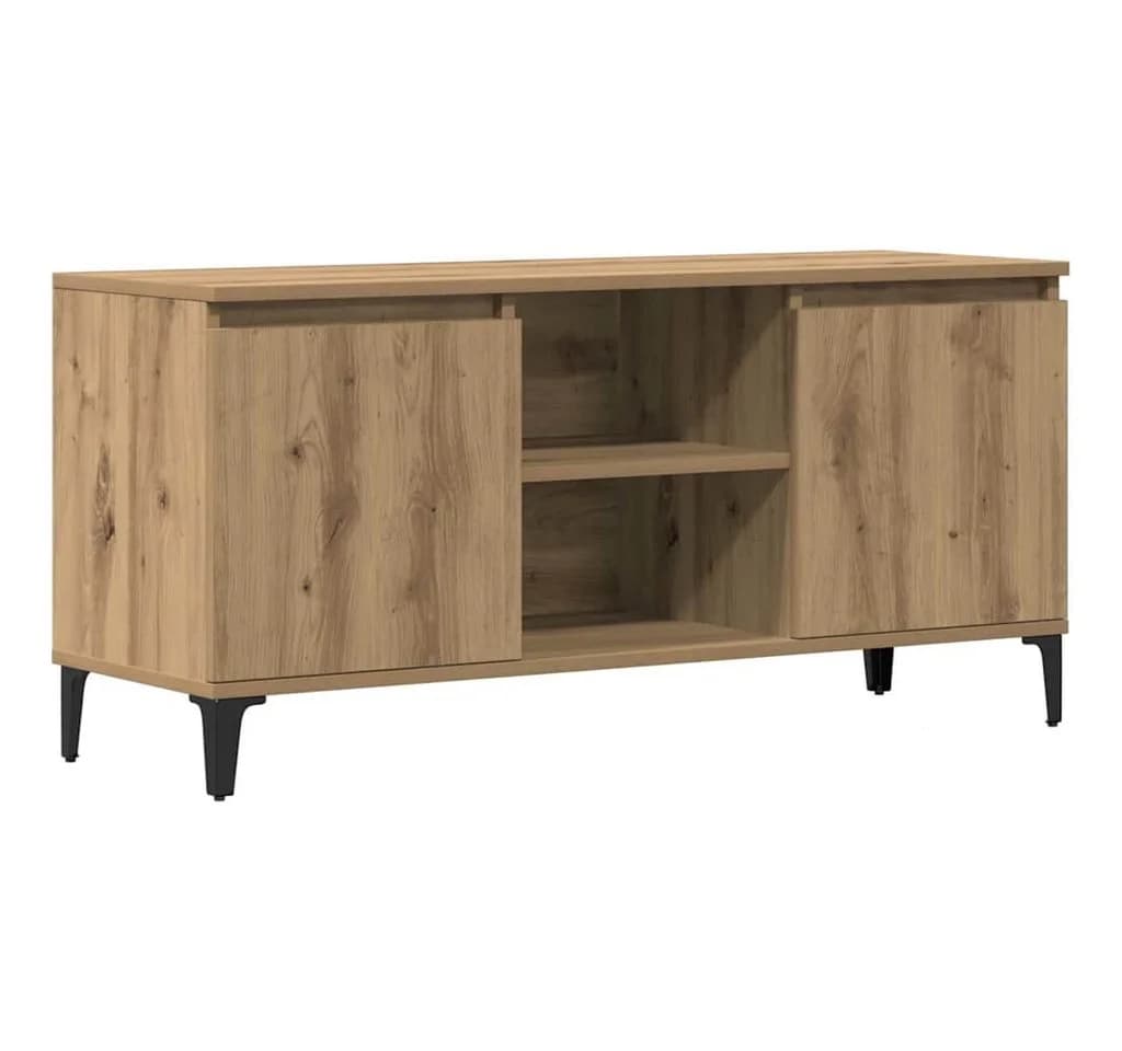 vidaXL TV-Schrank Artisan-Eiche Holzwerkstoff mit Stauraum - Bild 2