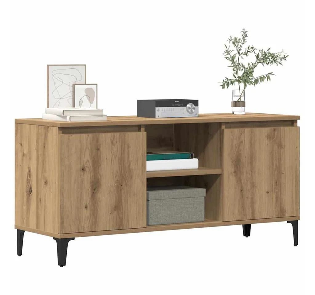 vidaXL TV-Schrank Artisan-Eiche Holzwerkstoff mit Stauraum - Bild 3