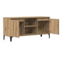 vidaXL TV-Schrank Artisan-Eiche Holzwerkstoff mit Stauraum Bild 4