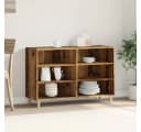 vidaXL Fächerschrank Sideboard Altholz-Optik Skandinavisches Design Bild 1