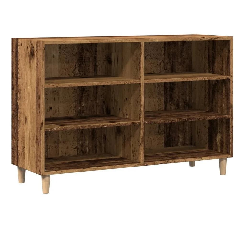 vidaXL Fächerschrank Sideboard Altholz-Optik Skandinavisches Design - Bild 2