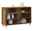 vidaXL Fächerschrank Sideboard Altholz-Optik Skandinavisches Design Bild 3