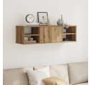 vidaXL Wandschrank Artisan-Eiche Holzwerkstoff Bild 1