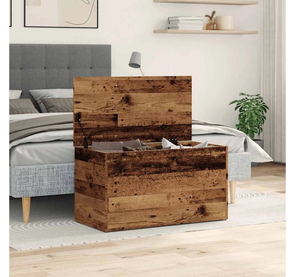 vidaXL Aufbewahrungsbox Altholz-Optik 84x42x46 cm Holzwerkstoff - Bild 3