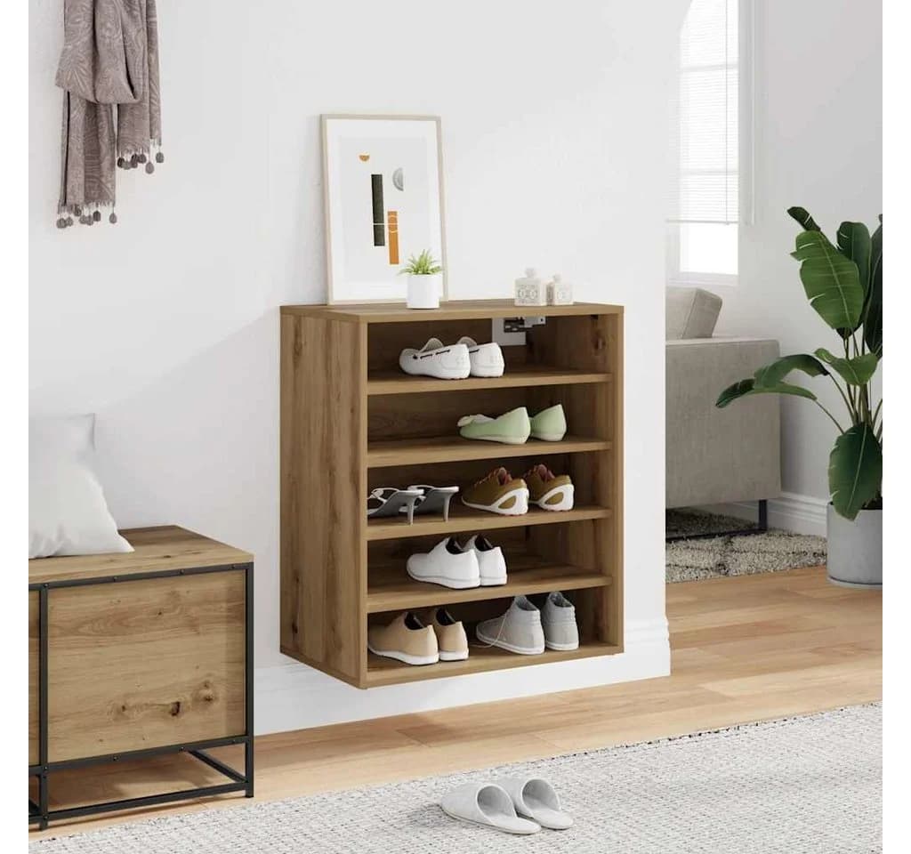 vidaXL Schuhschrank Artisan-Eiche 5 Fächer - Bild 3