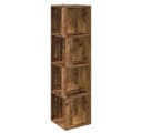 vidaXL Eckregal Altholz-Optik 33x33x132 cm Holzwerkstoff Bild 2