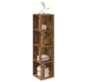 vidaXL Eckregal Altholz-Optik 33x33x132 cm Holzwerkstoff Bild 3