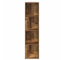 vidaXL Eckregal Altholz-Optik 33x33x132 cm Holzwerkstoff Bild 4
