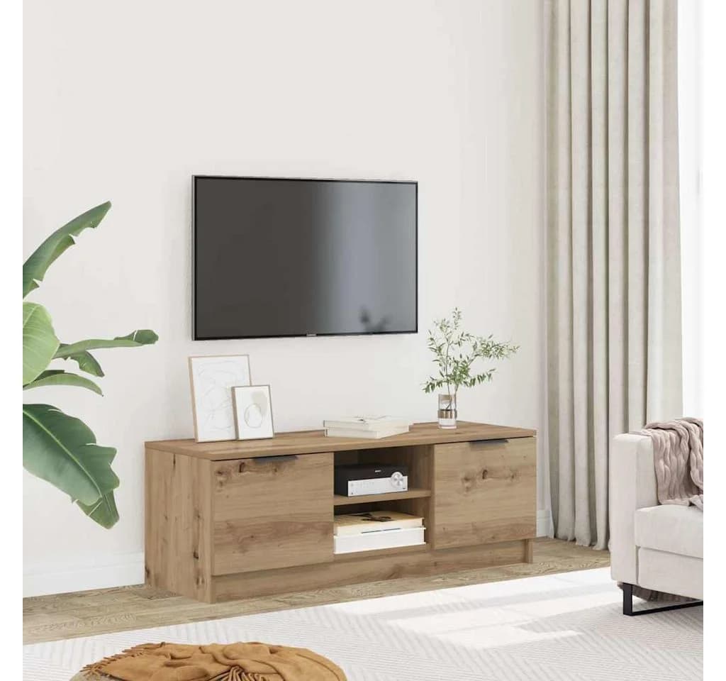 vidaXL TV-Schrank Artisan-Eiche 102x35x36,5 cm Holzwerkstoff