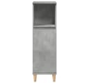 vidaXL Badschrank Betongrau Holzwerkstoff mit Eukalyptusbeinen Bild 4