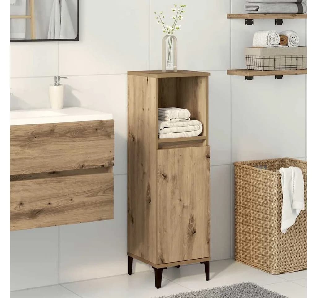vidaXL Badezimmerschrank Artisan-Eiche Holzwerkstoff