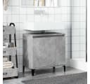 vidaXL Badschrank Betongrau Holzwerkstoff Metallbeine Bild 3