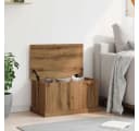 vidaXL Aufbewahrungsbox Artisan-Eiche Holzwerkstoff mit Deckel Bild 1