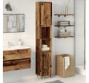 vidaXL Badschrank Altholz-Optik Holzwerkstoff Bild 1