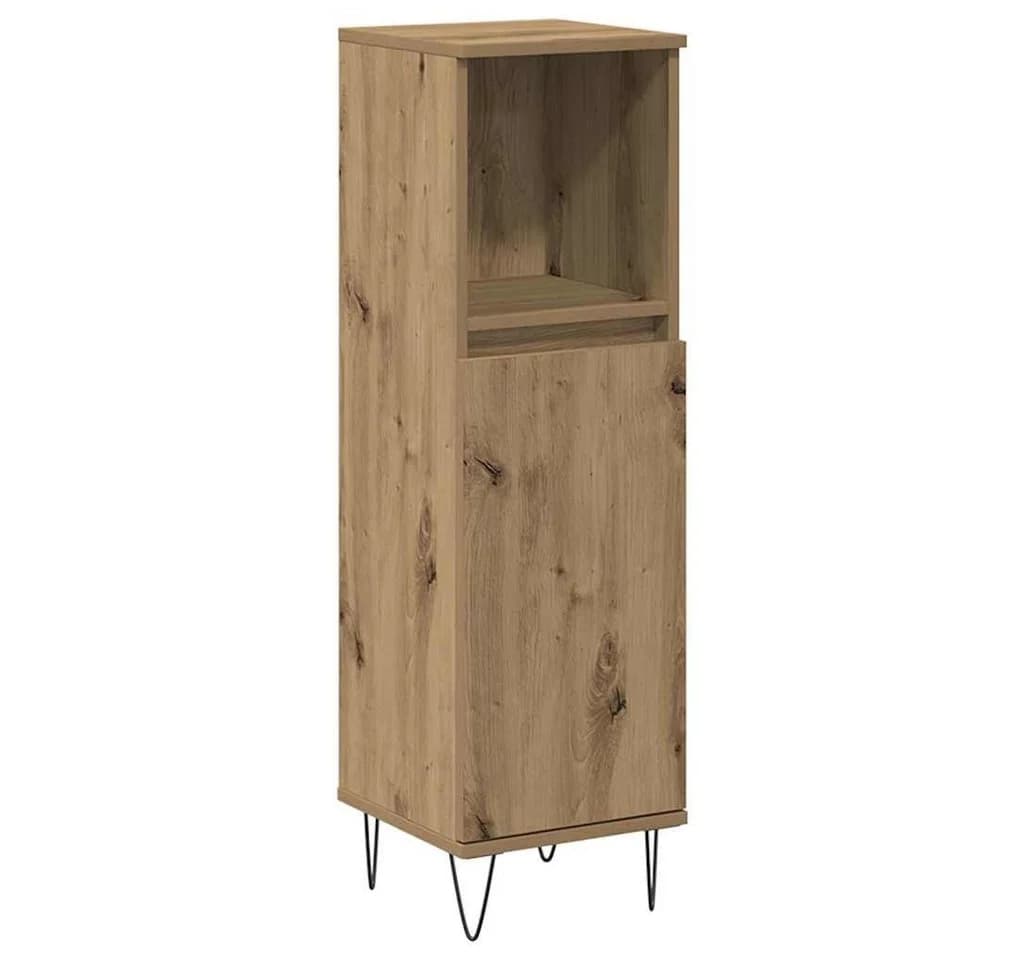 vidaXL Badschrank Artisan-Eiche Holzwerkstoff Eisenfüße - Bild 2