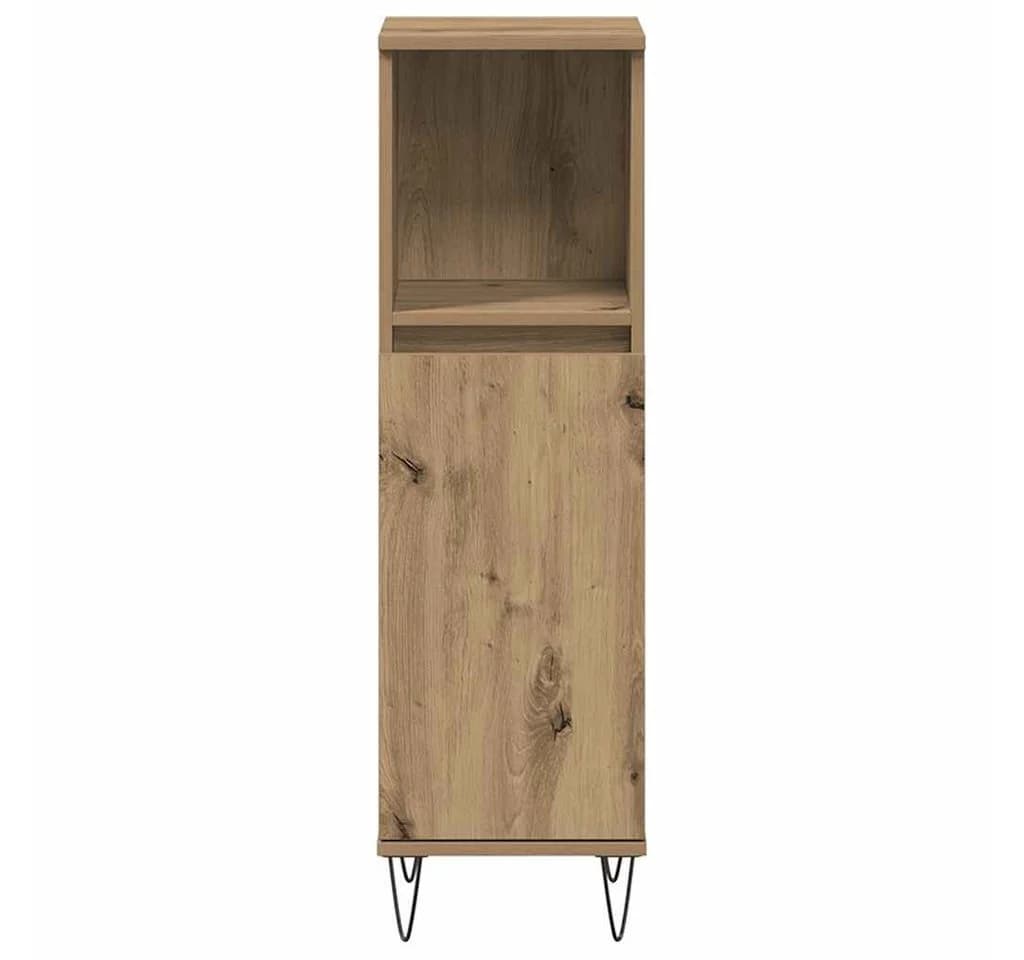 vidaXL Badschrank Artisan-Eiche Holzwerkstoff Eisenfüße - Bild 4
