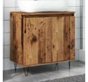 vidaXL Badschrank Altholz-Optik 58x33x60 cm Holzwerkstoff Bild 1