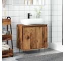 vidaXL Badschrank Altholz-Optik 58x33x60 cm Holzwerkstoff Bild 3