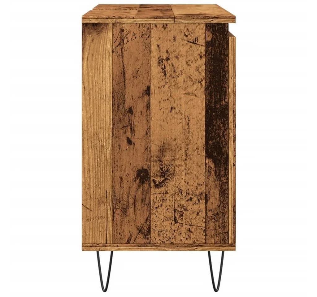 vidaXL Badschrank Altholz-Optik 58x33x60 cm Holzwerkstoff - Bild 5