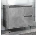 vidaXL Waschbeckenunterschrank Betongrau Industrial Design Bild 1