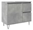 vidaXL Waschbeckenunterschrank Betongrau Industrial Design Bild 2
