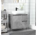 vidaXL Waschbeckenunterschrank Betongrau Industrial Design Bild 3