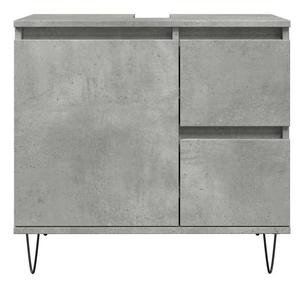 vidaXL Waschbeckenunterschrank Betongrau Industrial Design - Bild 4