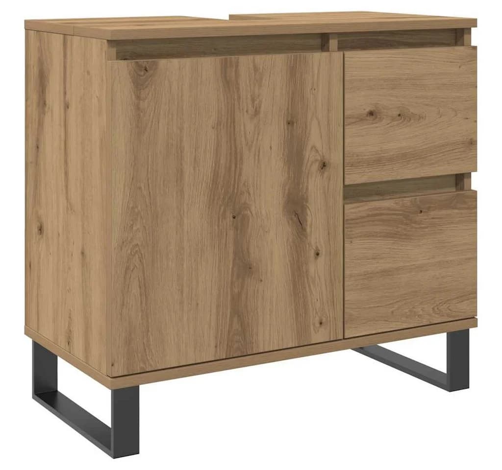 vidaXL Waschbeckenunterschrank Artisan-Eiche 65x33x60 cm