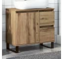 vidaXL Waschbeckenunterschrank Artisan-Eiche 65x33x60 cm Bild 2