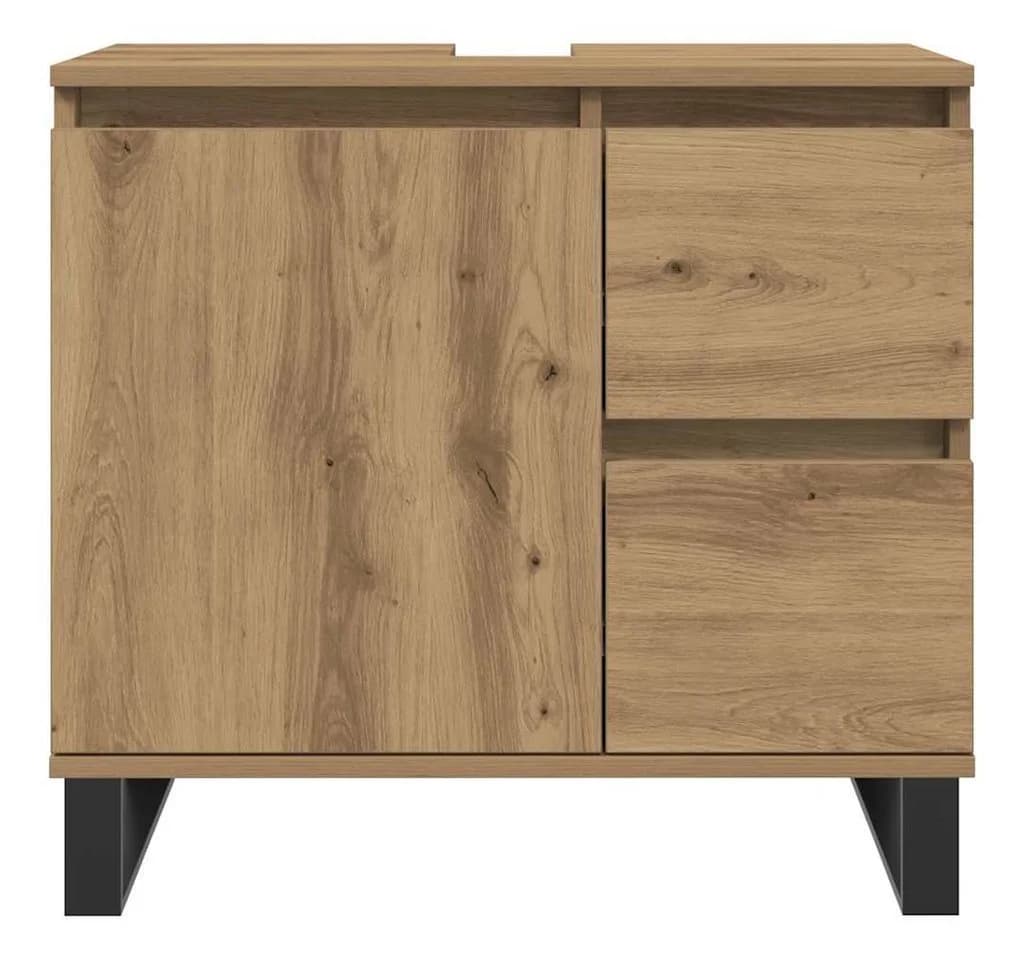 vidaXL Waschbeckenunterschrank Artisan-Eiche 65x33x60 cm - Bild 4
